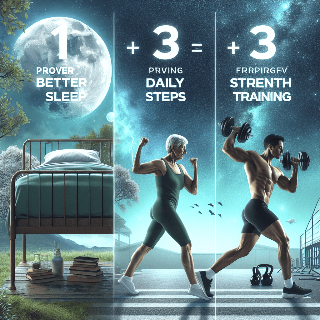 “Sip from the Fountain of Youth: Sleep, Steps, and Strength training!”