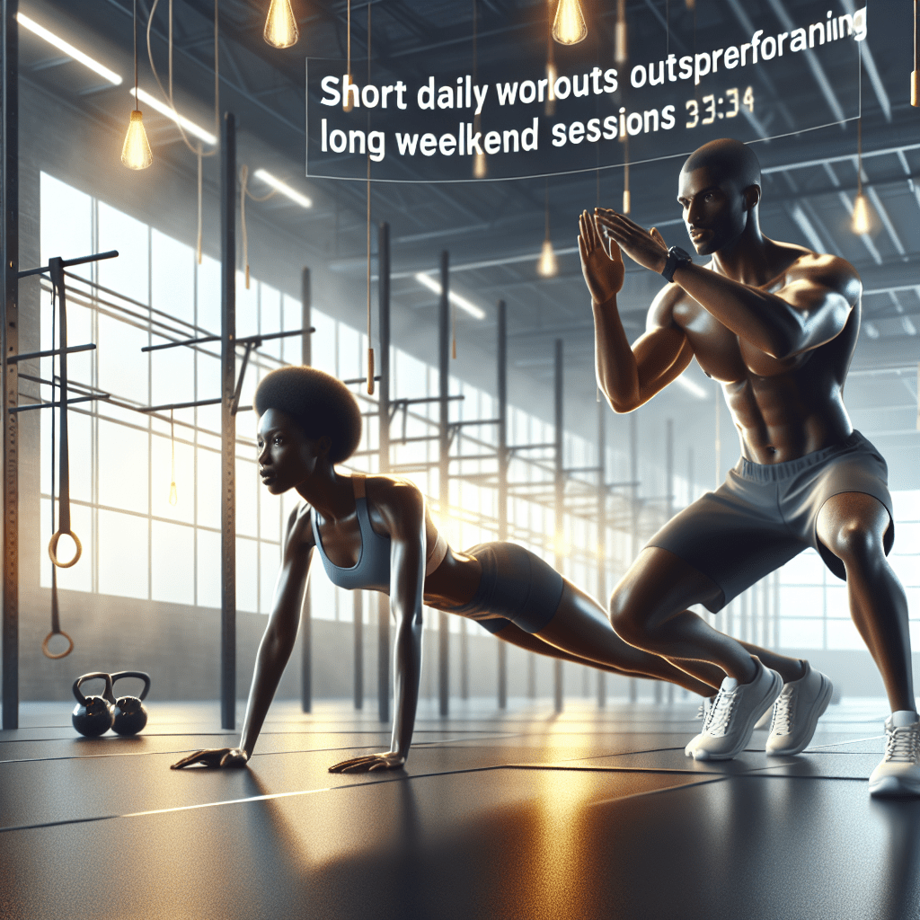 “Why Mini Daily Workouts Outsmart Weekend Fitness Binges: What Your Body and Flesh-Eating Bacteria Have in Common.”